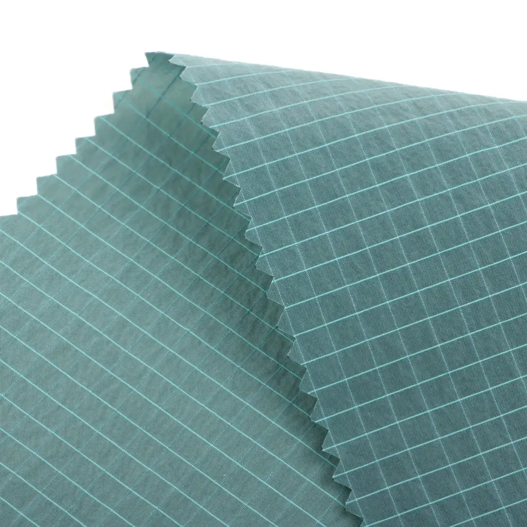 China Fabric for Jackets Nylon Taffeta Synthetic Woven Fabric Nylon BLUE color buy from China wholesaler bulk order at wholesale price free worldwide shipping Alibaba