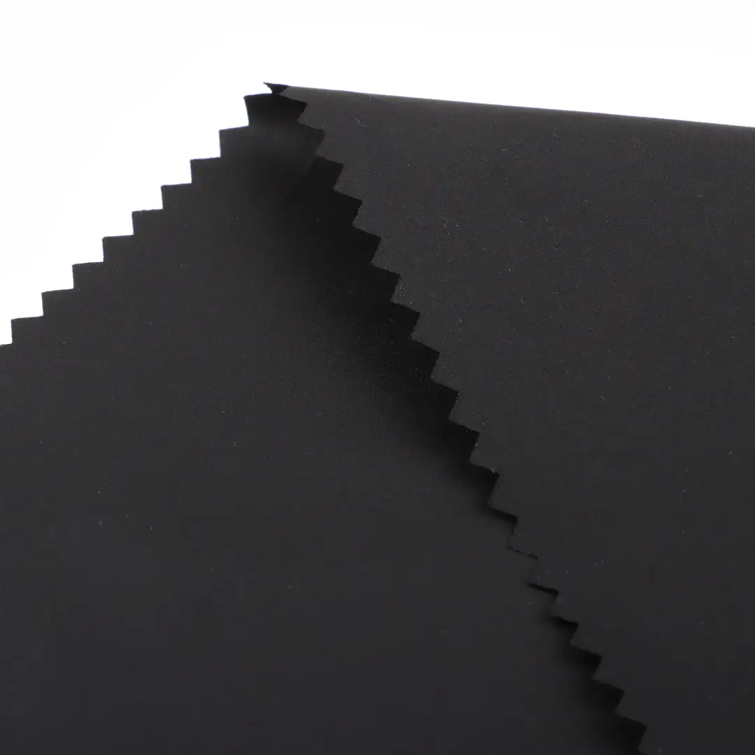 China Fabric for Jackets Polyester Pongee Synthetic Woven Fabric Polyester BLACK color buy from China wholesaler bulk order at wholesale price free worldwide shipping Alibaba