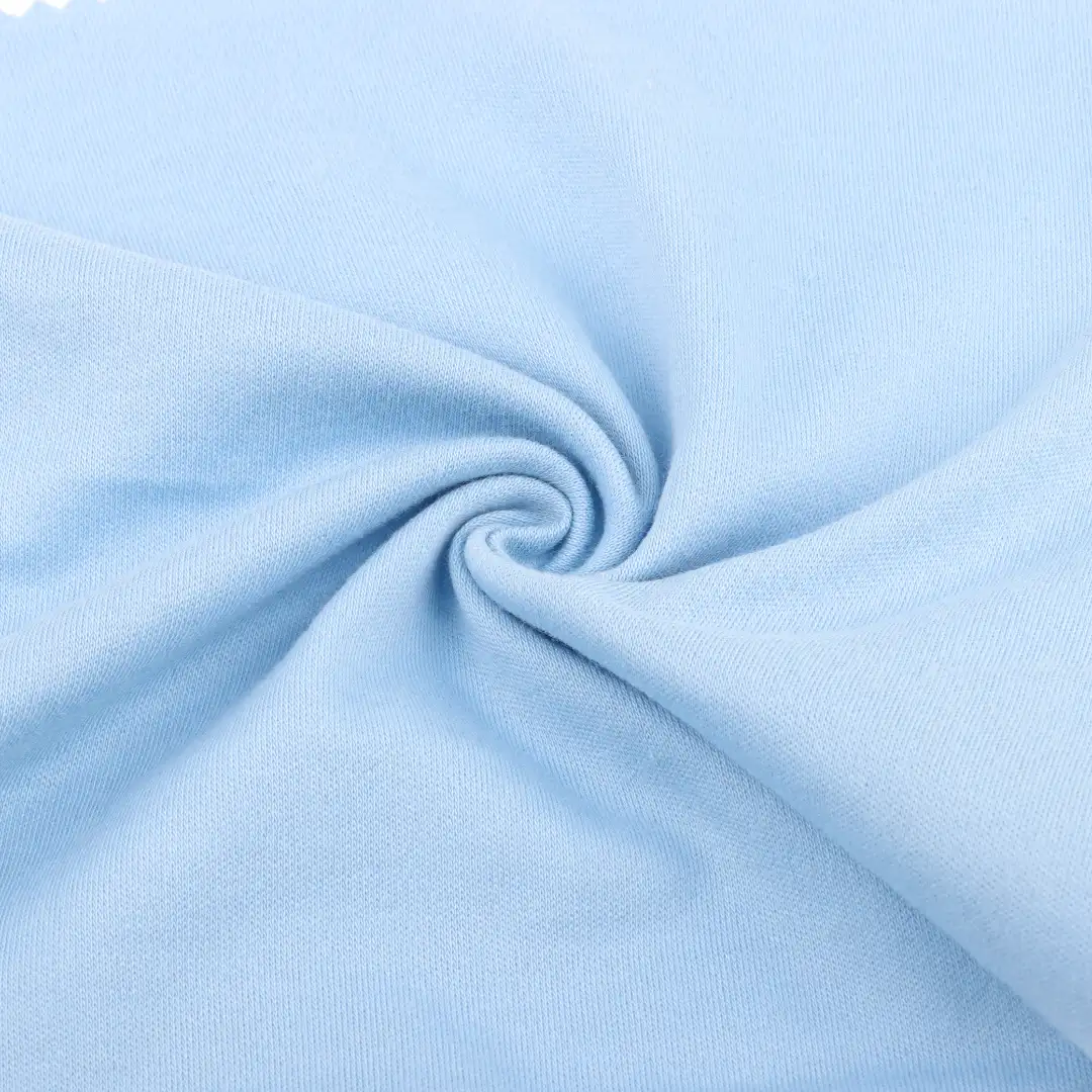 China Fabric for T-Shirt,Loungewear Interlock Knit Fabric Cotton Polyester Blue color buy from China wholesaler bulk order at wholesale price free worldwide shipping Alibaba