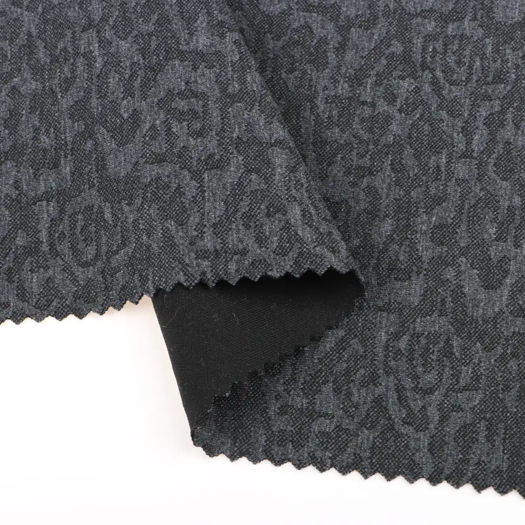 China Fabric for T-Shirt,Loungewear Scuba Knit Fabric Polyester Rayon Spandex Grey color buy from China wholesaler bulk order at wholesale price free worldwide shipping Alibaba