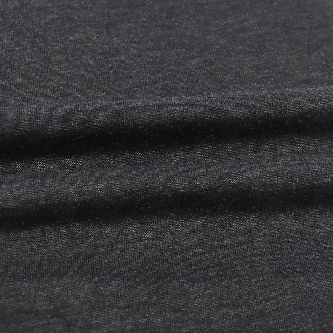 China Fabric for T-Shirt,Loungewear Single Jersey Knit Fabric Cotton Polyester Grey color buy from China wholesaler bulk order at wholesale price free worldwide shipping Alibaba