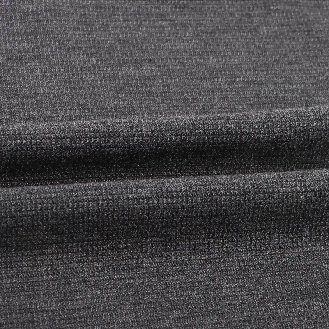 China Fabric for Loungewear Weft Jacquard Knit Fabric Polyester Rayon Spandex Grey color buy from China wholesaler bulk order at wholesale price free worldwide shipping Alibaba