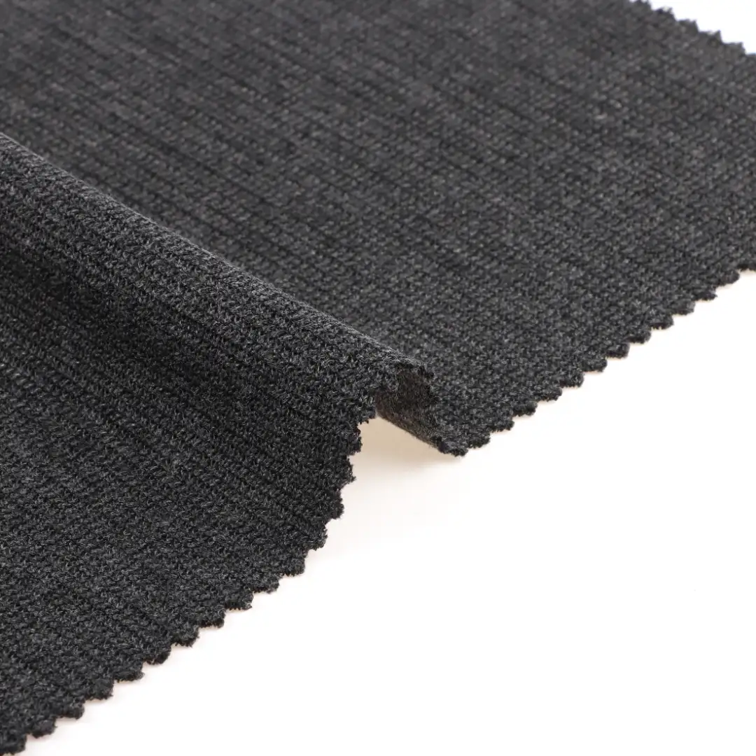 China Fabric for Loungewear Weft Jacquard Knit Fabric Polyester Rayon Spandex Grey color buy from China wholesaler bulk order at wholesale price free worldwide shipping Alibaba
