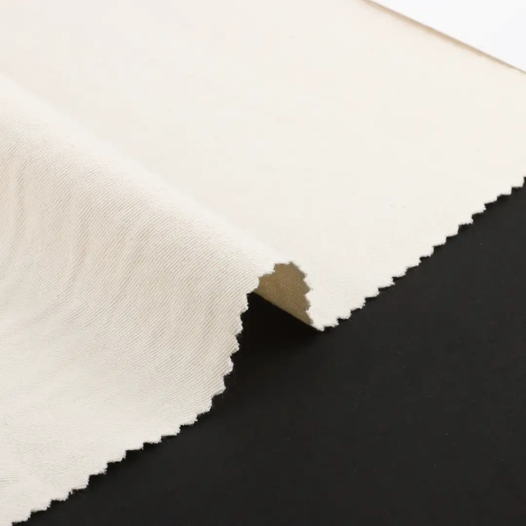 China Fabric for Shirt,Pants,Jackets,Trench Coat Cotton Twill Natural Woven Fabric Cotton Cream color buy from China wholesaler bulk order at wholesale price free worldwide shipping Alibaba