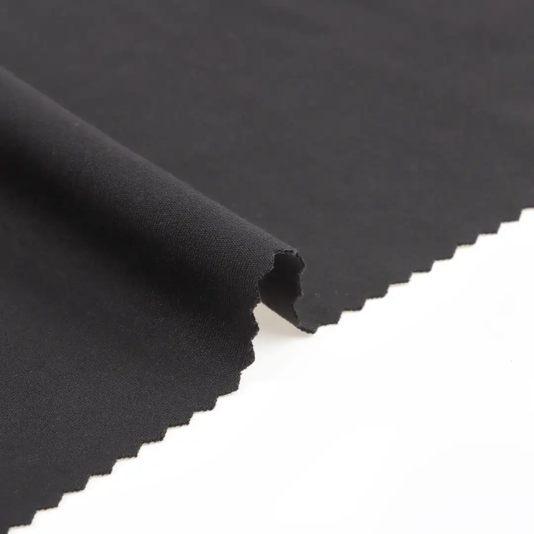 China Fabric for Jogger,Yoga Clothes Interlock Knit Fabric Polyester Spandex BLACK color buy from China wholesaler bulk order at wholesale price free worldwide shipping Alibaba