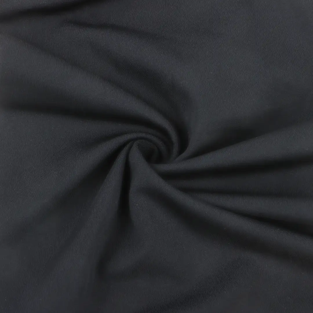 China Fabric for Jogger,Yoga Clothes Interlock Knit Fabric Polyester Spandex BLACK color buy from China wholesaler bulk order at wholesale price free worldwide shipping Alibaba