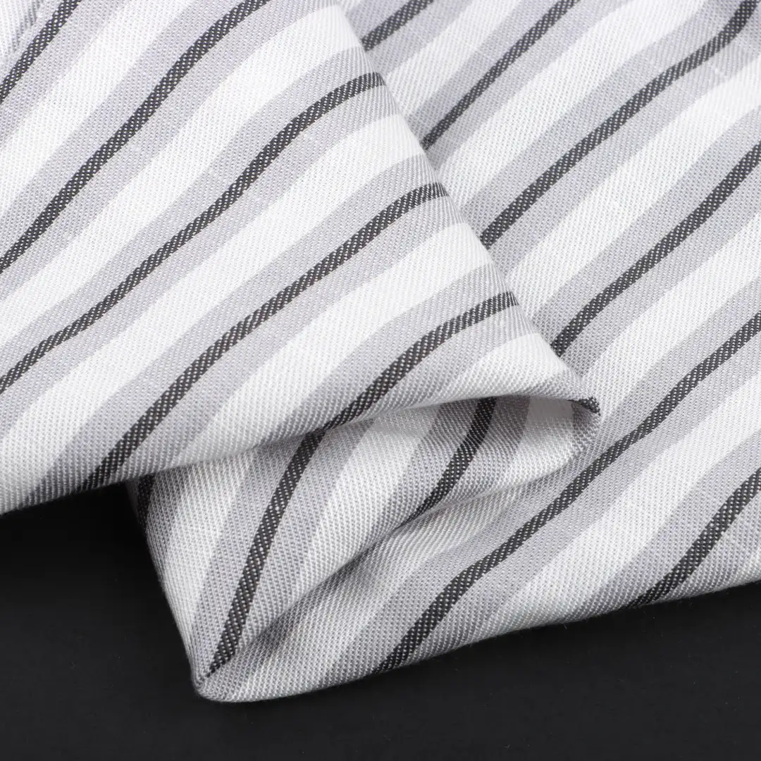 China Fabric for Shorts,Loungewear Cotton YD Twill Natural Woven Fabric Lyocell Linen stripe color buy from China wholesaler bulk order at wholesale price free worldwide shipping Alibaba