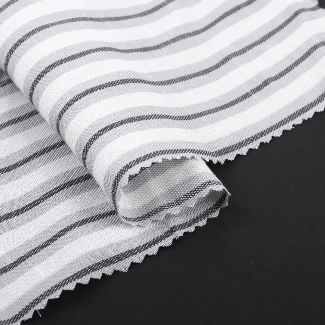 China Fabric for Shorts,Loungewear Cotton YD Twill Natural Woven Fabric Lyocell Linen stripe color buy from China wholesaler bulk order at wholesale price free worldwide shipping Alibaba