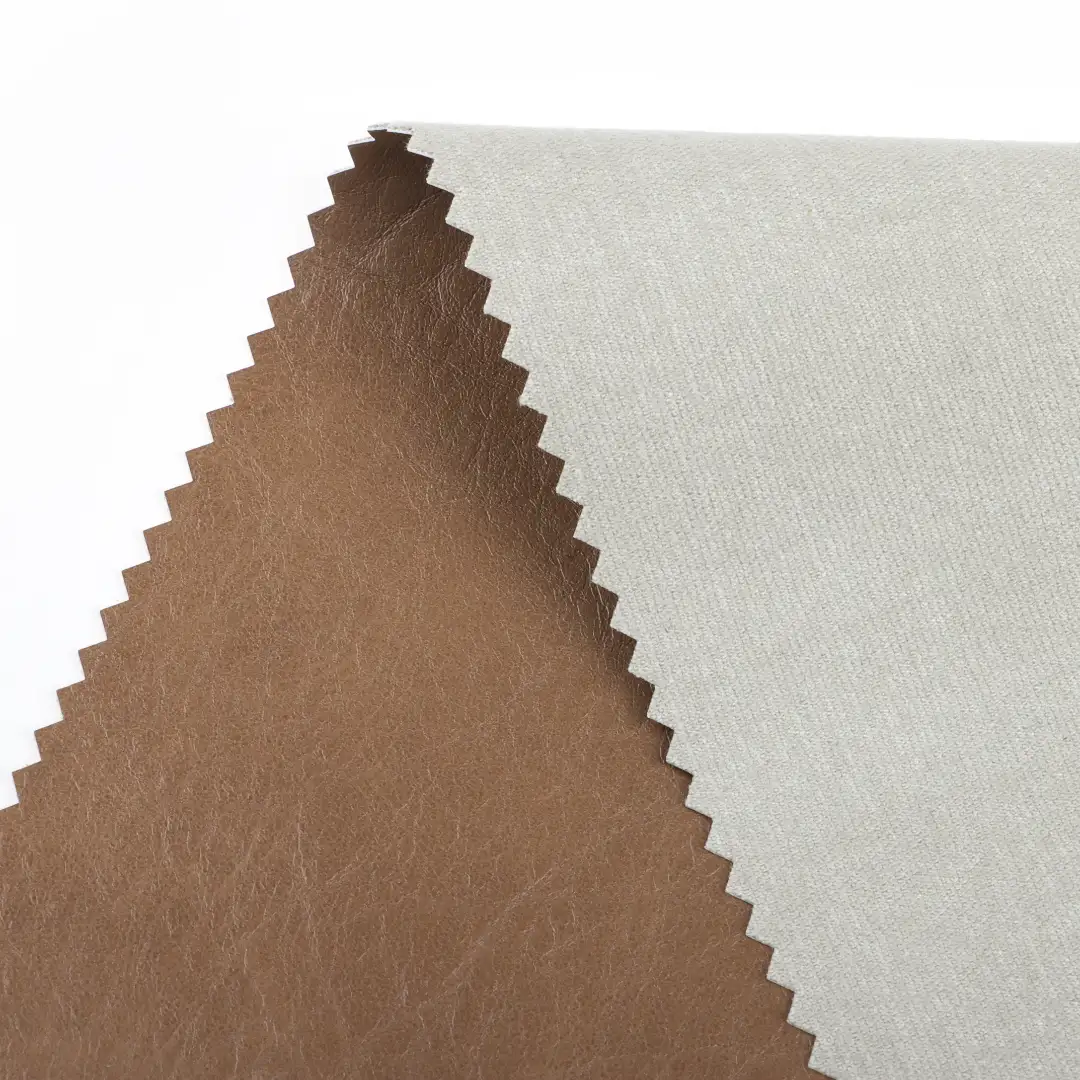 China Fabric for Jackets,Skirt PU Woven Blended Fabric Polyester brown color buy from China wholesaler bulk order at wholesale price free worldwide shipping Alibaba