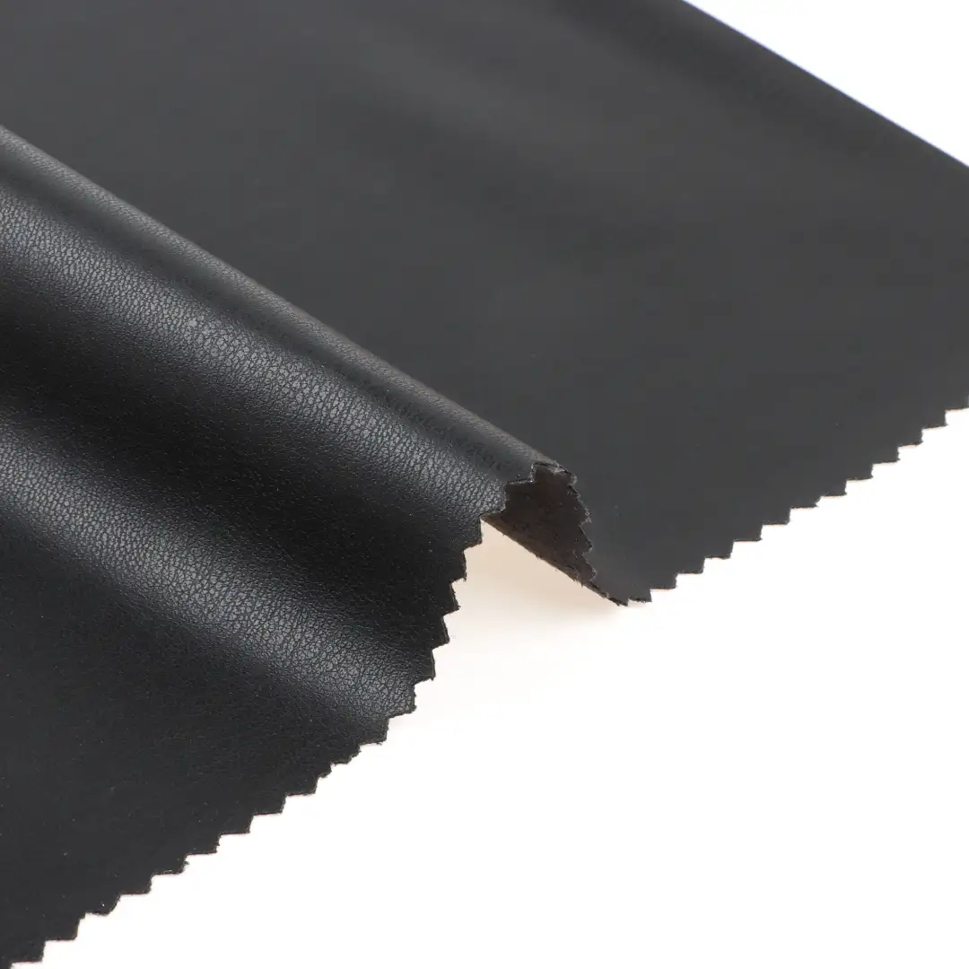 China Fabric for Pants,Jackets,Skirt PU Woven Blended Fabric Polyester BLACK color buy from China wholesaler bulk order at wholesale price free worldwide shipping Alibaba