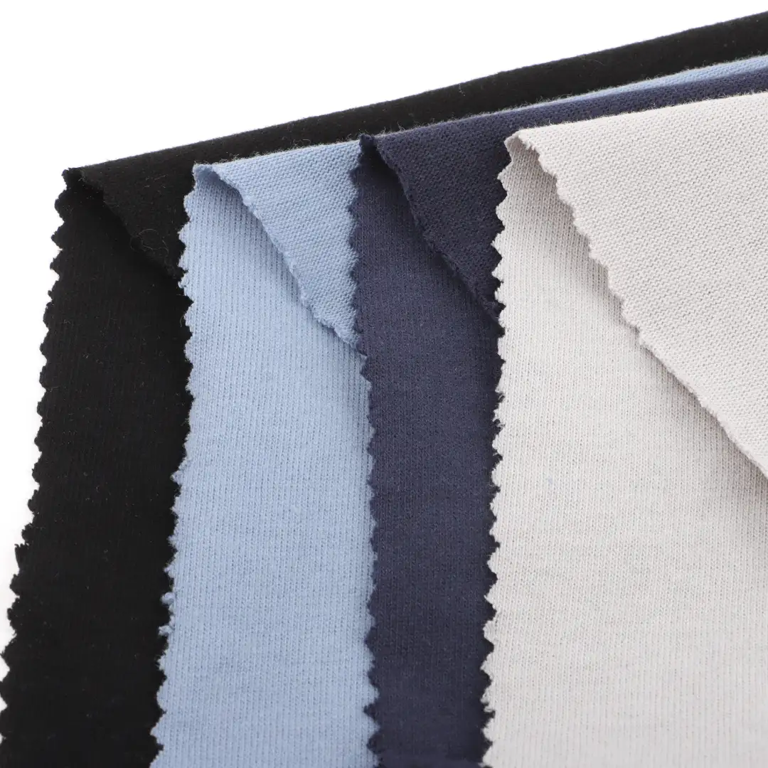 China Fabric for T-Shirt,Shorts,Loungewear Single Jersey Knit Fabric Cotton Blue、Grey、Navy、Black color buy from China wholesaler bulk order at wholesale price free worldwide shipping Alibaba