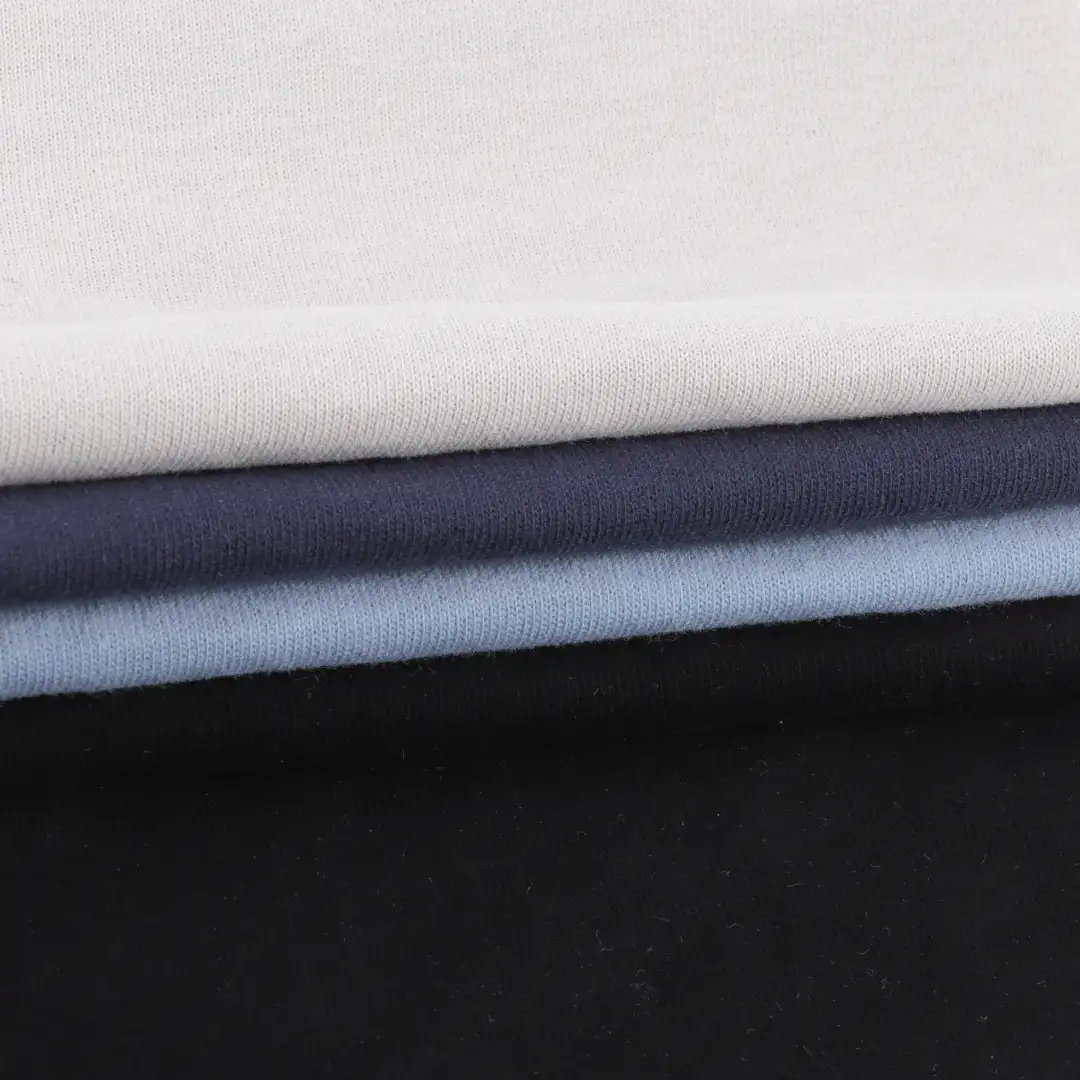 China Fabric for T-Shirt,Shorts,Loungewear Single Jersey Knit Fabric Cotton Blue、Grey、Navy、Black color buy from China wholesaler bulk order at wholesale price free worldwide shipping Alibaba