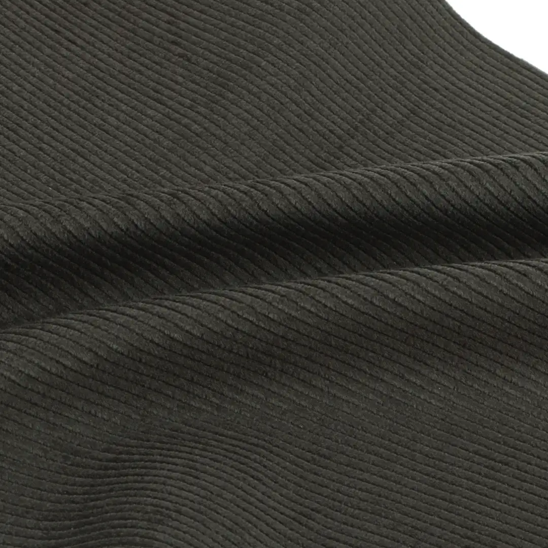 China Fabric for Padded Jacket Cotton Corduroy Natural Woven Fabric BCI Cotton Olive Green color buy from China wholesaler bulk order at wholesale price free worldwide shipping Alibaba