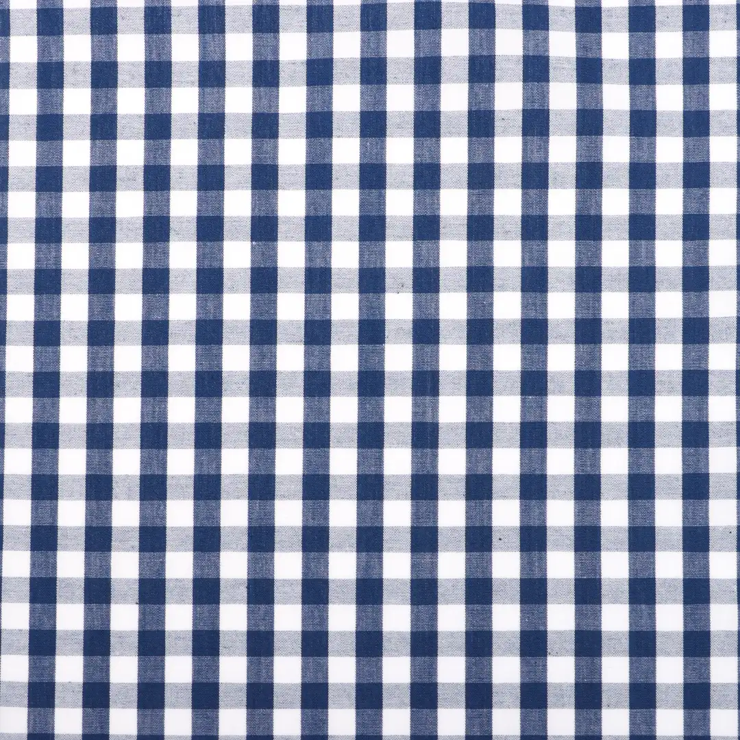 China Fabric for Shirt,Skirt,Shorts Yarn Dyed Check Natural Woven Fabric Cotton Blue color buy from China wholesaler bulk order at wholesale price free worldwide shipping Alibaba