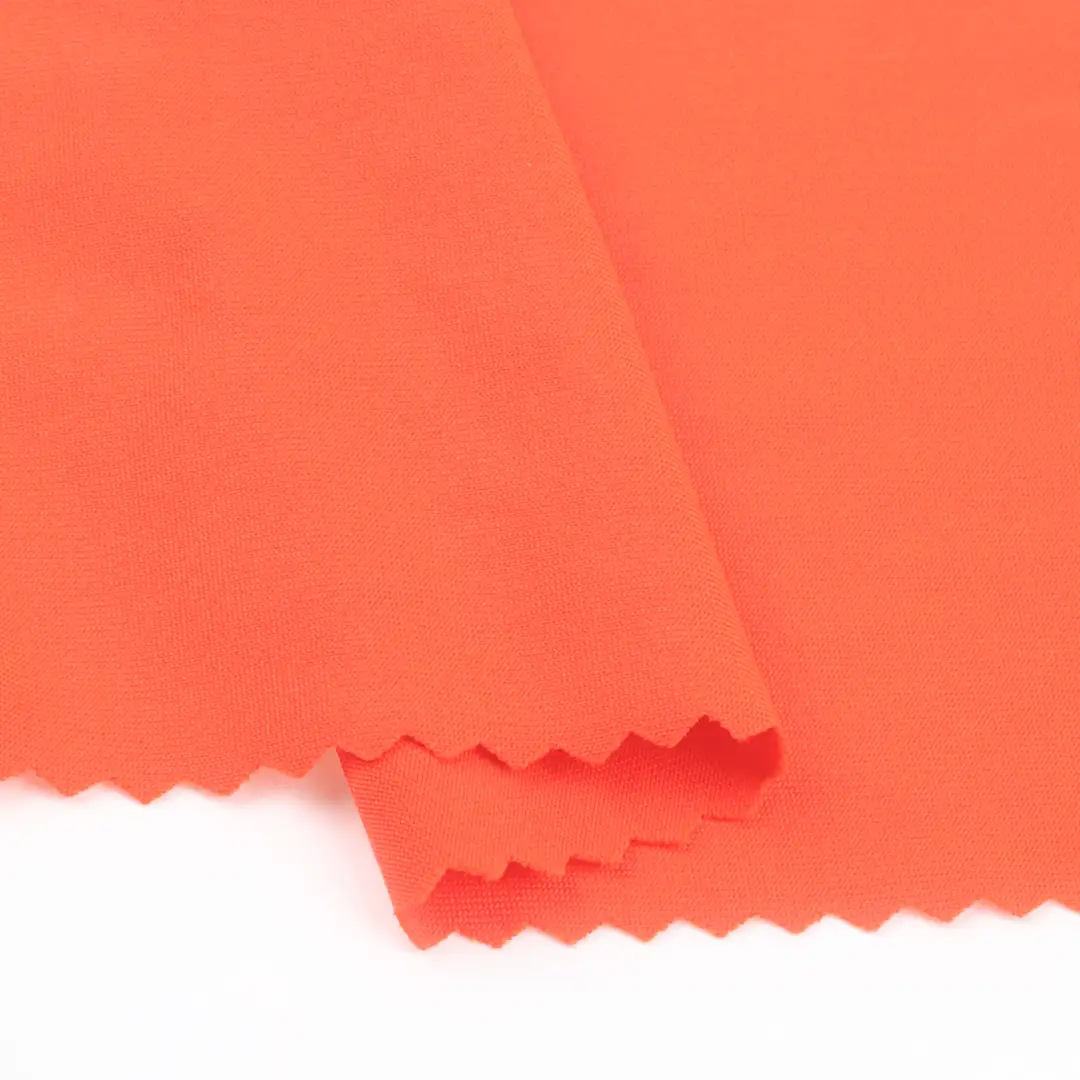 China Fabric for T-Shirt,Yoga Clothes,Yoga Pants,Sports Bras Single Jersey Knit Fabric Polyester Spandex Orange color buy from China wholesaler bulk order at wholesale price free worldwide shipping Alibaba
