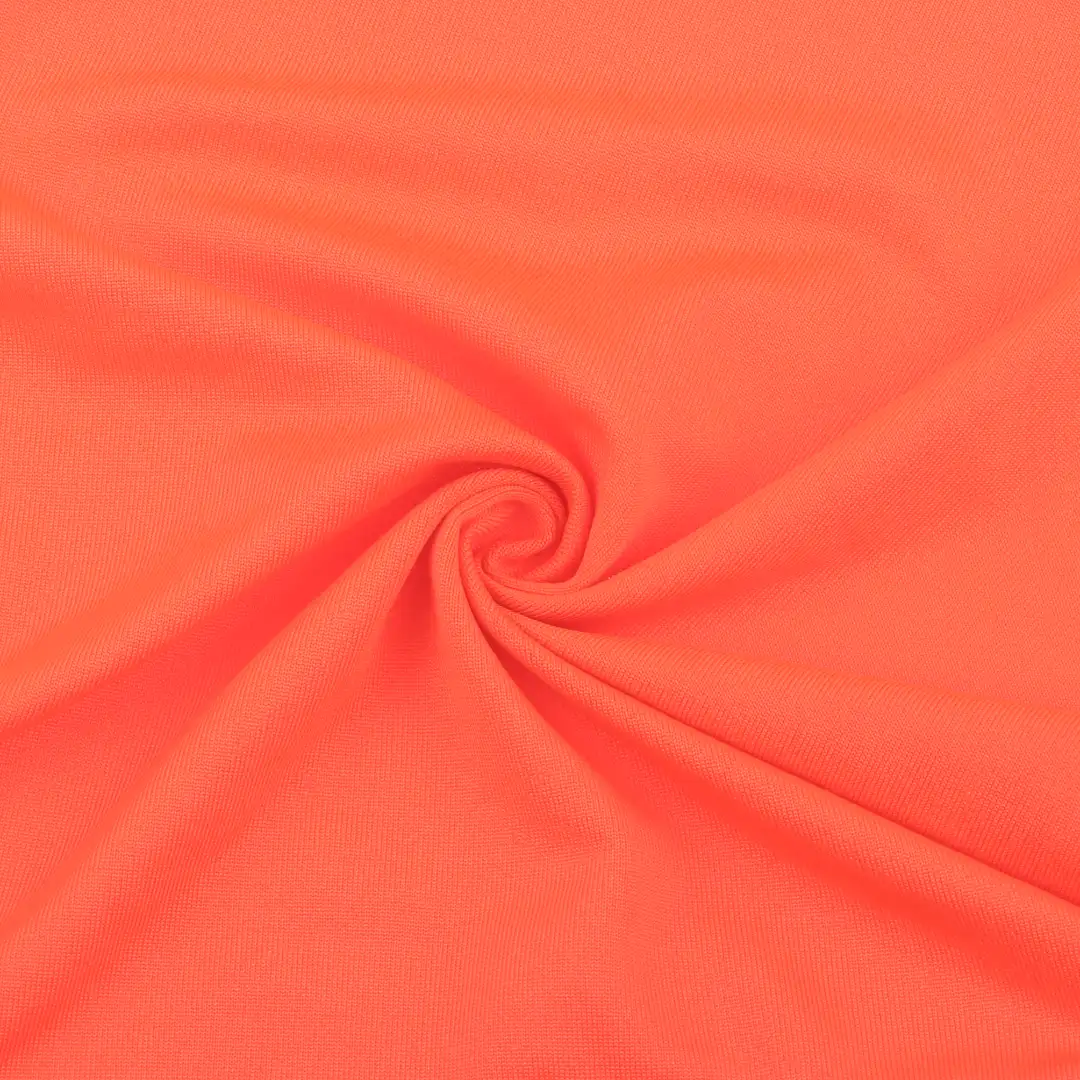 China Fabric for T-Shirt,Yoga Clothes,Yoga Pants,Sports Bras Single Jersey Knit Fabric Polyester Spandex Orange color buy from China wholesaler bulk order at wholesale price free worldwide shipping Alibaba