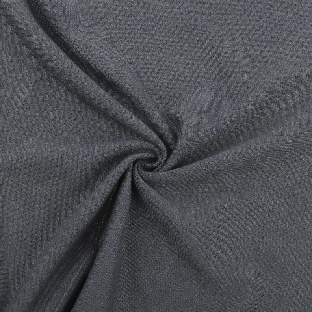 China Fabric for T-Shirt,Crop Top,Jogger Single Jersey Knit Fabric Polyester Spandex Grey color buy from China wholesaler bulk order at wholesale price free worldwide shipping Alibaba