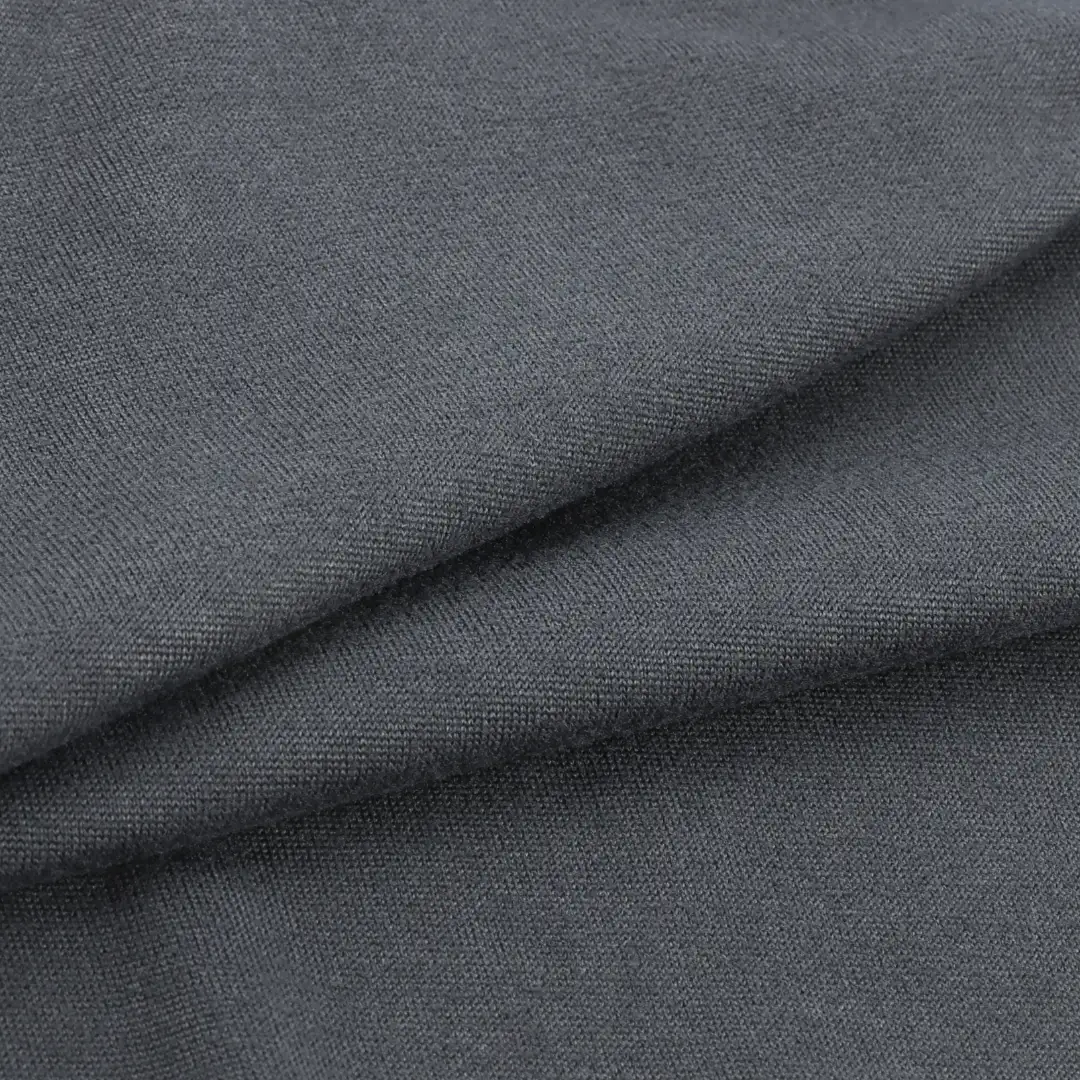 China Fabric for T-Shirt,Crop Top,Jogger Single Jersey Knit Fabric Polyester Spandex Grey color buy from China wholesaler bulk order at wholesale price free worldwide shipping Alibaba