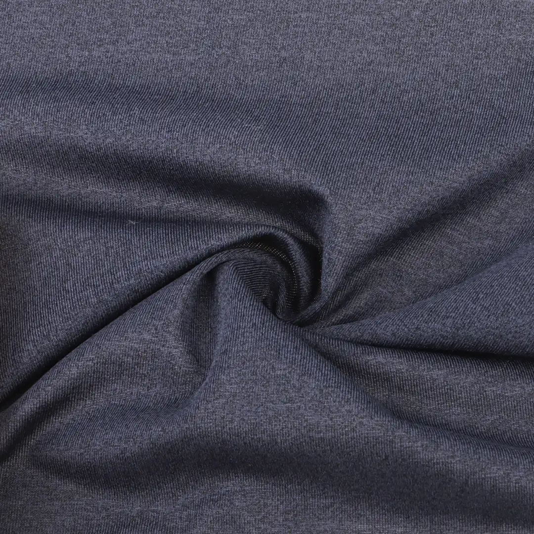China Fabric for T-Shirt Single Jersey Knit Fabric Polyester Spandex Navy blue color buy from China wholesaler bulk order at wholesale price free worldwide shipping Alibaba