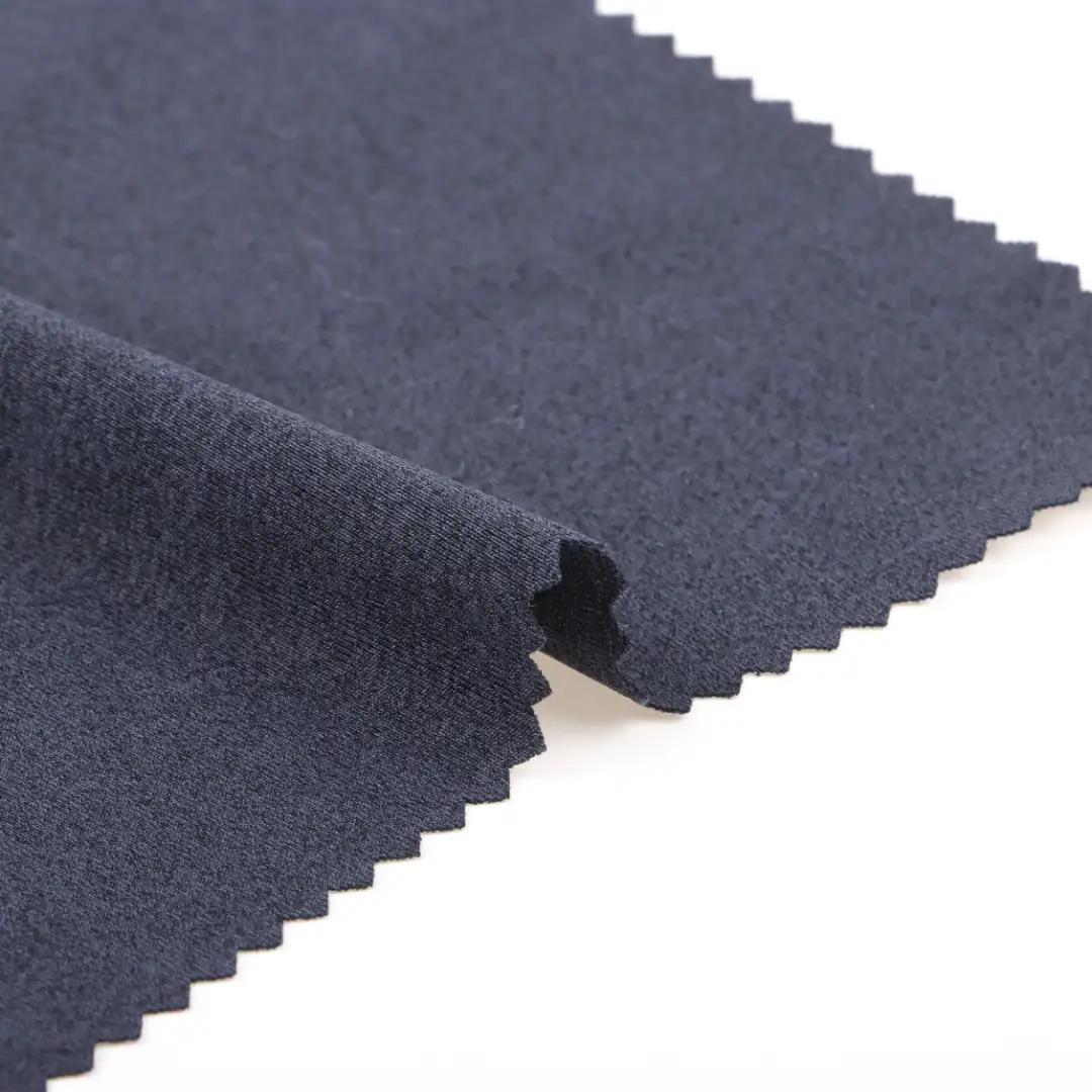China Fabric for T-Shirt Single Jersey Knit Fabric Polyester Spandex Navy blue color buy from China wholesaler bulk order at wholesale price free worldwide shipping Alibaba