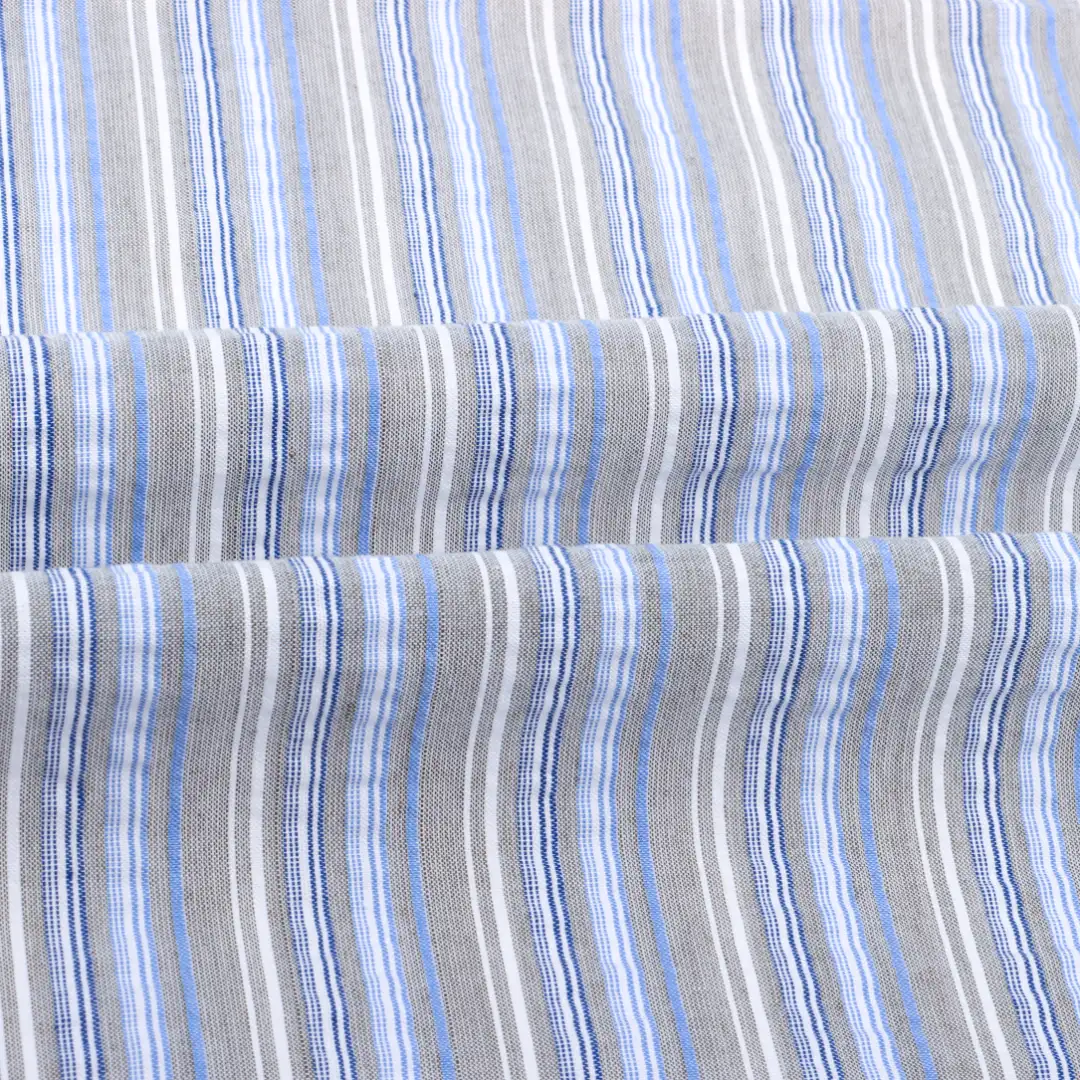 China Fabric for Shirt,Pants,Skirt,Shorts Yarn Dyed Stripe Natural Woven Fabric Cotton stripe color buy from China wholesaler bulk order at wholesale price free worldwide shipping Alibaba