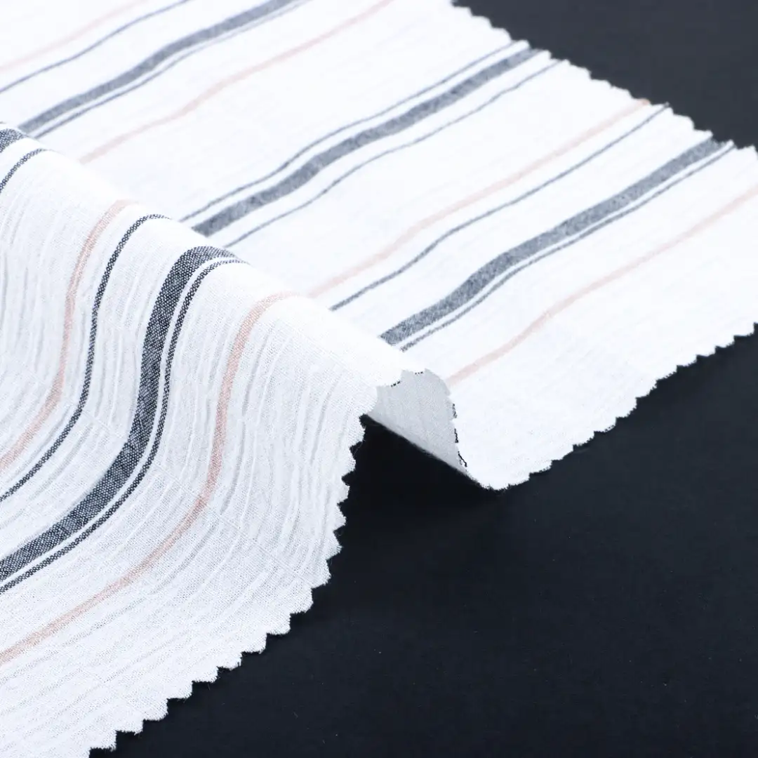 China Fabric for Shirt,Pants,Skirt,Shorts Yarn Dyed Stripe Woven Blended Fabric Cotton Spandex stripe color buy from China wholesaler bulk order at wholesale price free worldwide shipping Alibaba