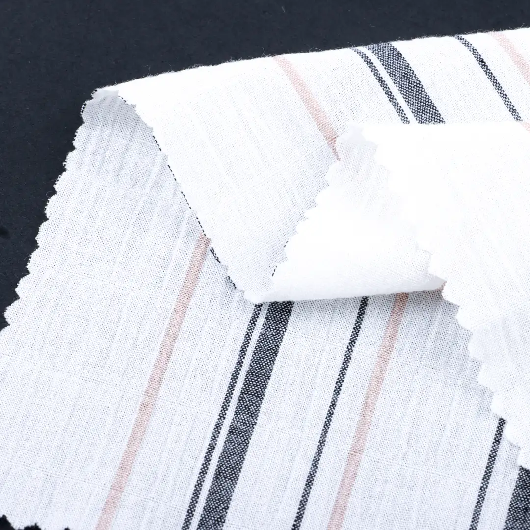China Fabric for Shirt,Pants,Skirt,Shorts Yarn Dyed Stripe Woven Blended Fabric Cotton Spandex stripe color buy from China wholesaler bulk order at wholesale price free worldwide shipping Alibaba