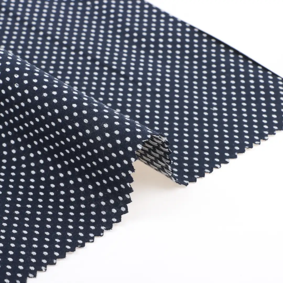 China Fabric for Shirt,Pants,Skirt,Shorts Cotton Dobby Natural Woven Fabric Cotton navy blue color buy from China wholesaler bulk order at wholesale price free worldwide shipping Alibaba