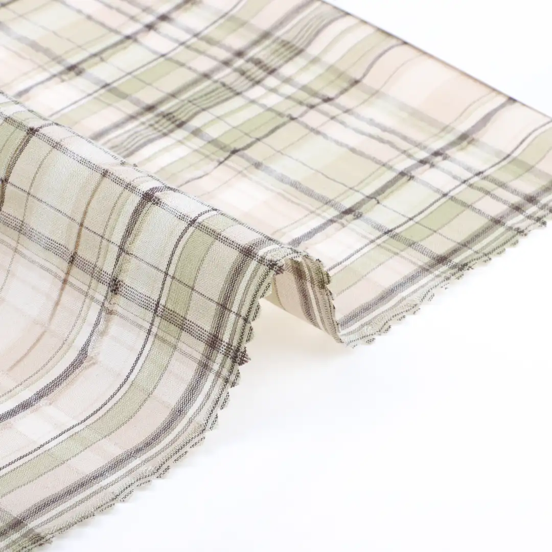 China Fabric for Shirt,Pants,Skirt,Shorts Crepe Woven Blended Fabric Cotton Spandex check color buy from China wholesaler bulk order at wholesale price free worldwide shipping Alibaba
