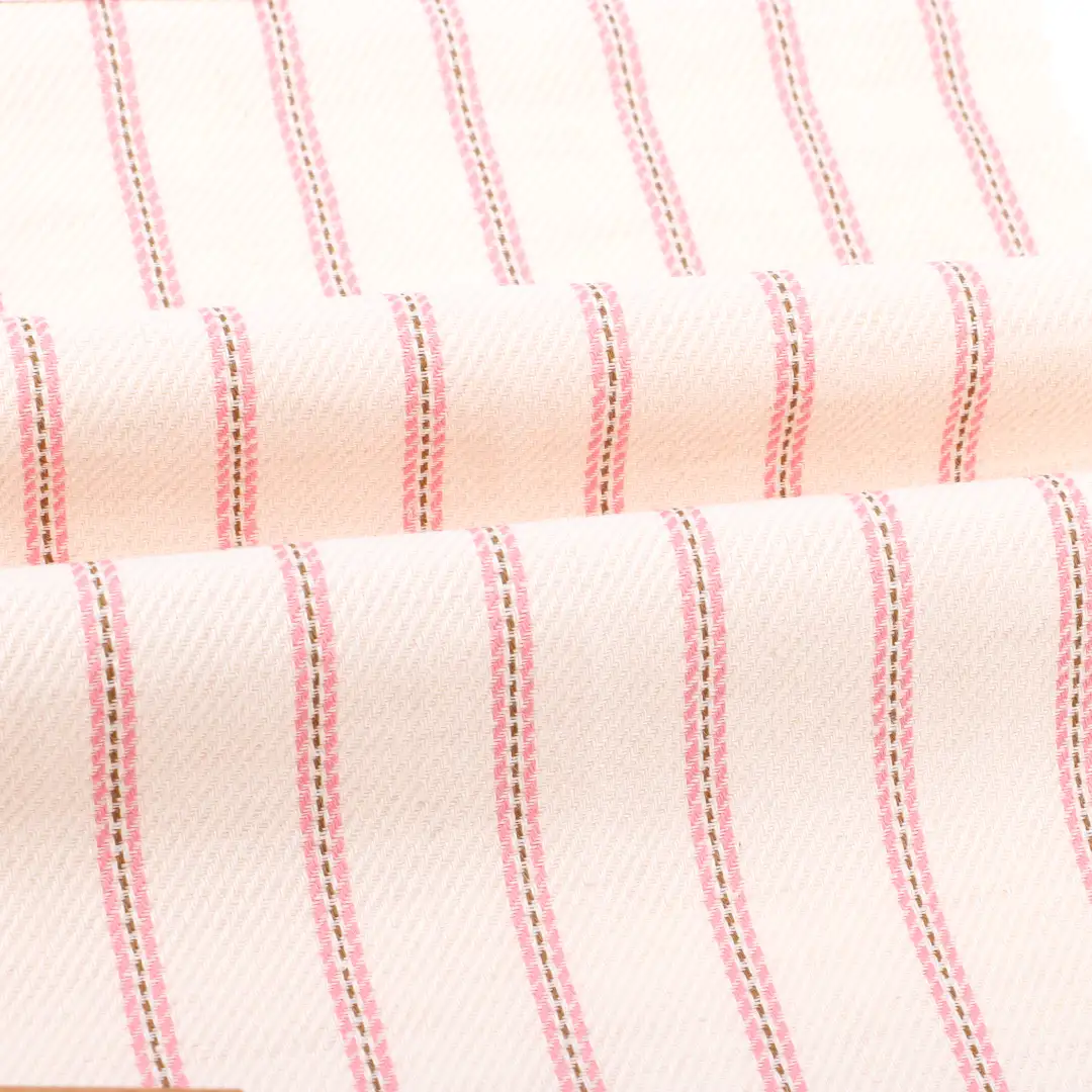 China Fabric for Shirt,Pants,Shorts Cotton Twill Natural Woven Fabric Linen Cotton stripe color buy from China wholesaler bulk order at wholesale price free worldwide shipping Alibaba