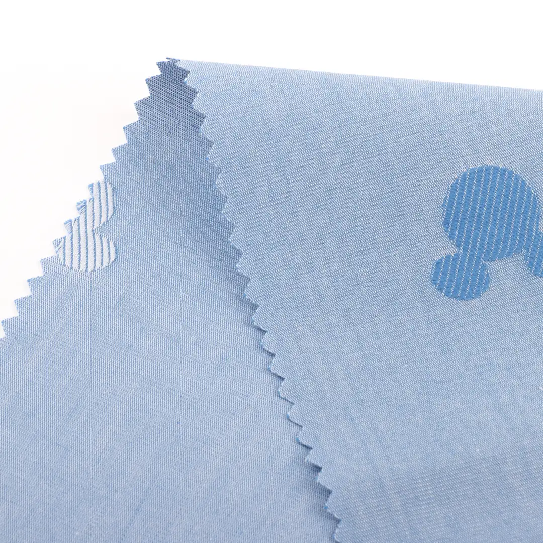China Fabric for Shirt,Pants,Skirt,Shorts Cotton Dobby Natural Woven Fabric Cotton Blue color buy from China wholesaler bulk order at wholesale price free worldwide shipping Alibaba