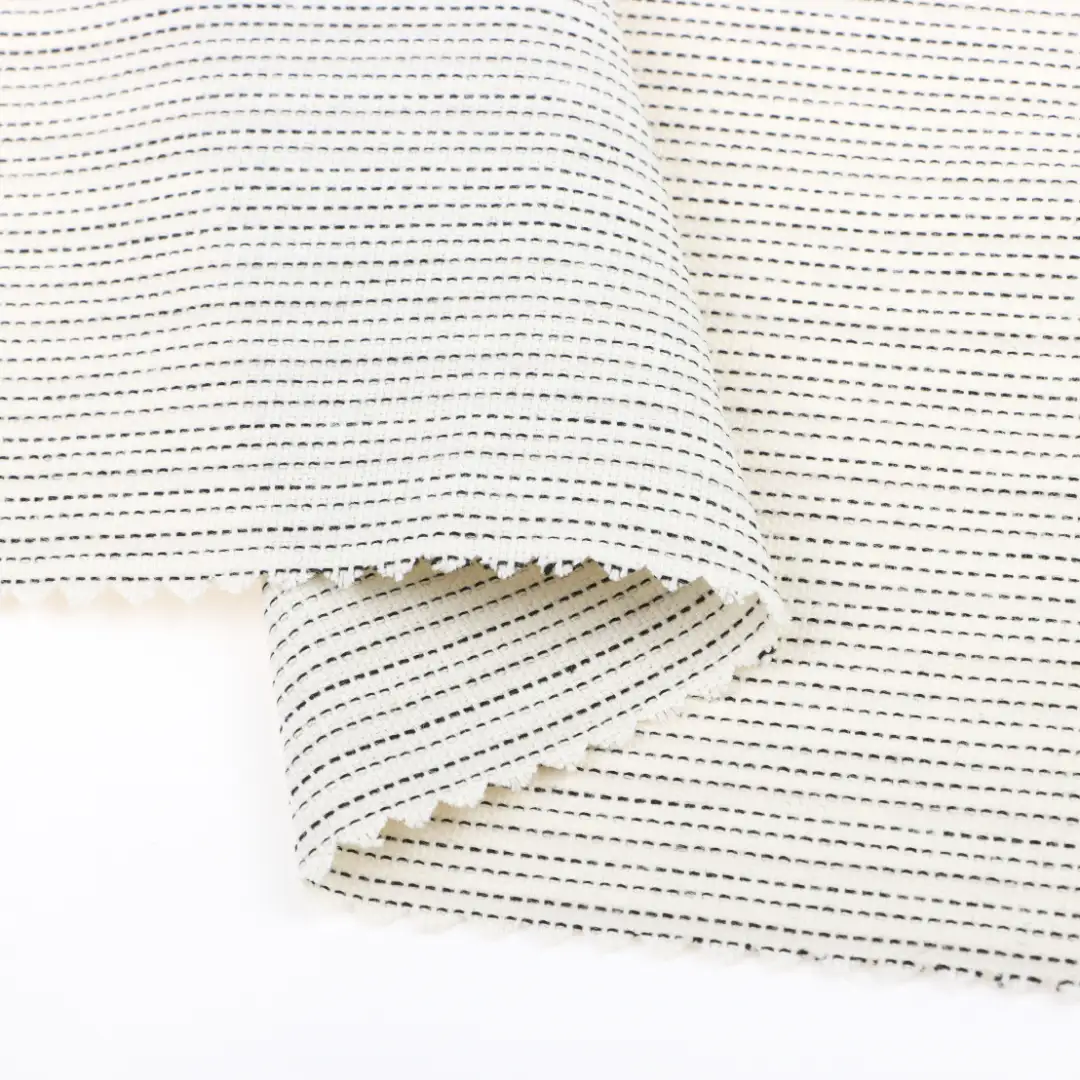 China Fabric for Shirt,Pants,Skirt,Shorts Yarn Dyed Stripe Natural Woven Fabric Cotton silver color buy from China wholesaler bulk order at wholesale price free worldwide shipping Alibaba