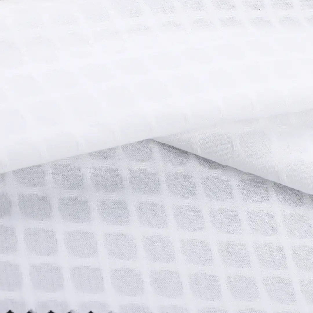 China Fabric for Shirt,Pants,Skirt,Shorts Cotton Dobby Natural Woven Fabric Cotton White color buy from China wholesaler bulk order at wholesale price free worldwide shipping Alibaba