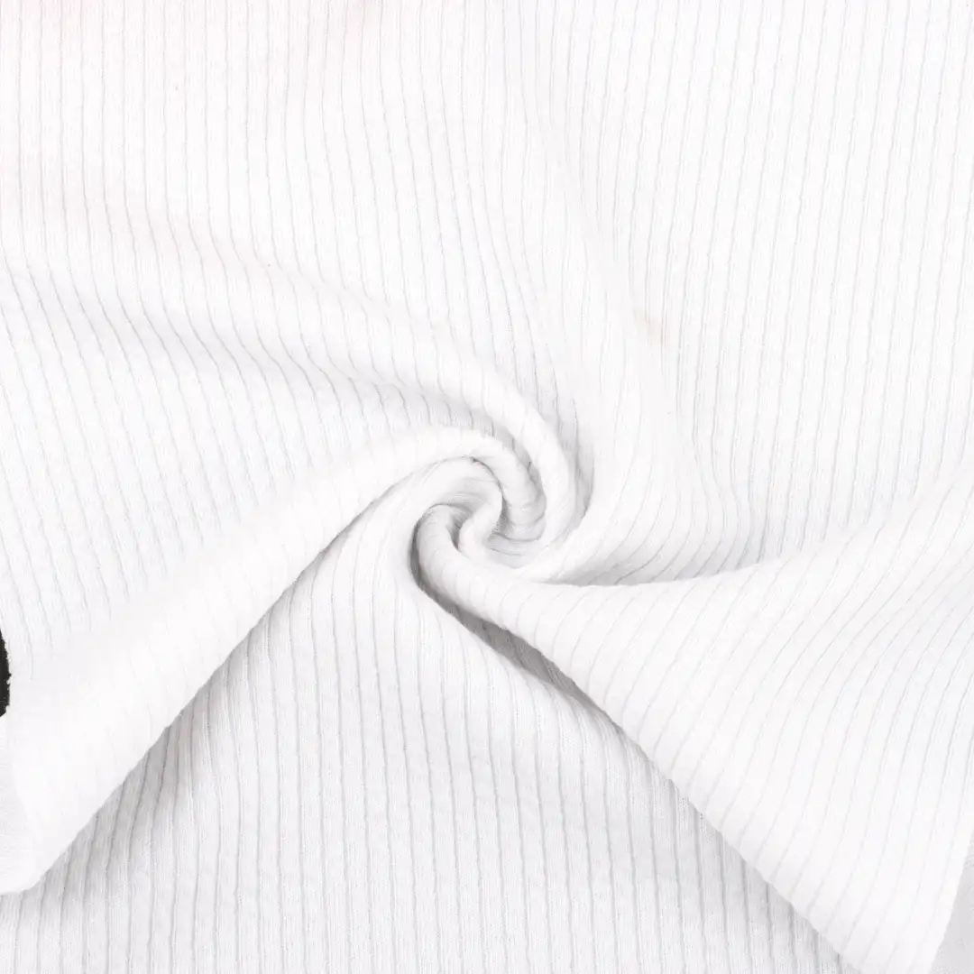 China Fabric for T-Shirt,Polo Shirt,Tank Top,Loungewear Weft Jacquard Knit Fabric Polyester Rayon Spandex white color buy from China wholesaler bulk order at wholesale price free worldwide shipping Alibaba