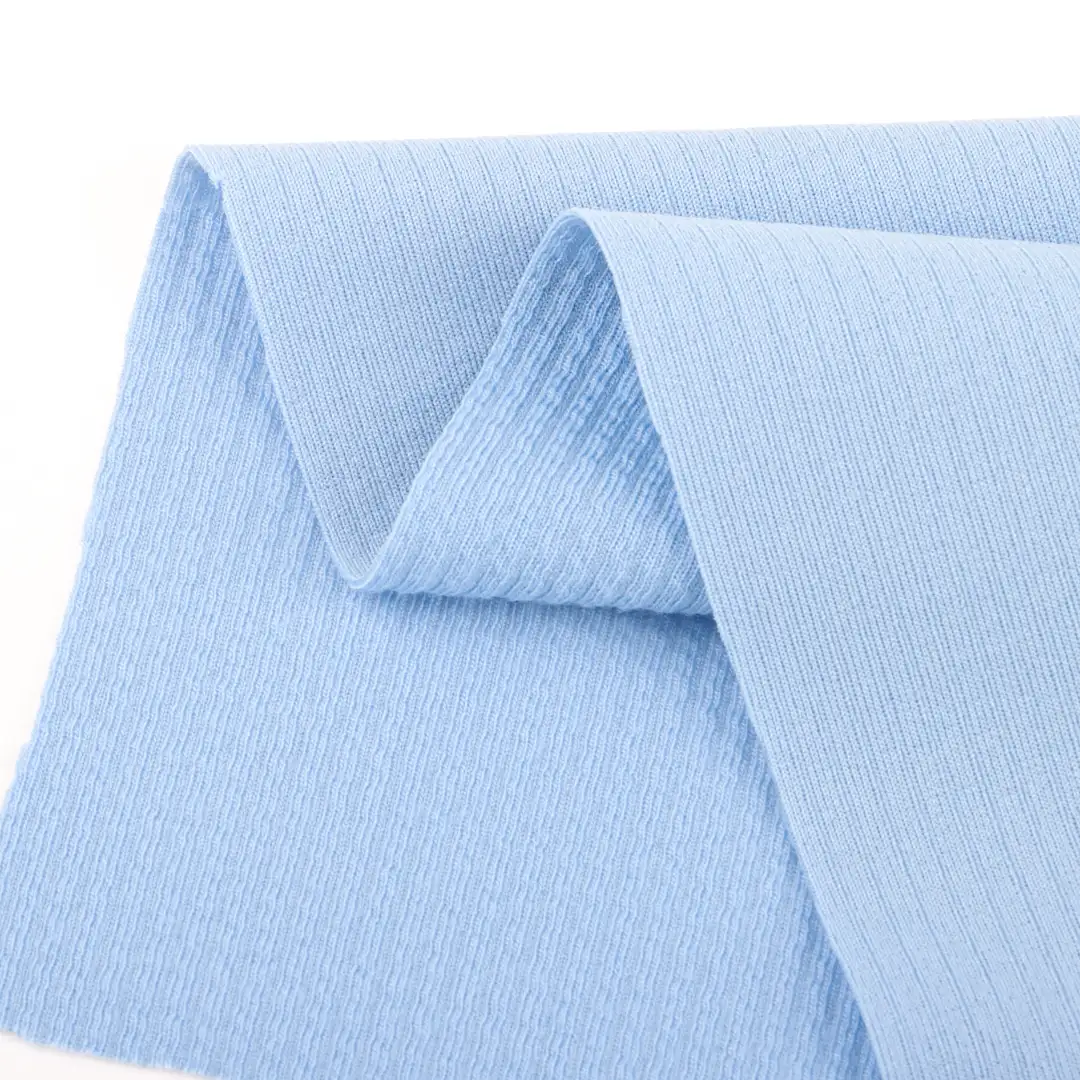 China Fabric for T-Shirt,Polo Shirt,Jogger,Tracksuits Weft Jacquard Knit Fabric Polyester Spandex BLUE color buy from China wholesaler bulk order at wholesale price free worldwide shipping Alibaba