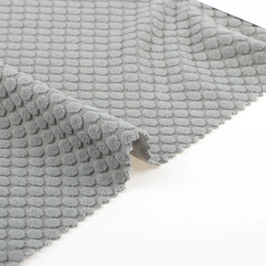 China Fabric for Jogger,Loungewear,Interlining Polar Fleece Knit Fabric Polyester Gray color buy from China wholesaler bulk order at wholesale price free worldwide shipping Alibaba