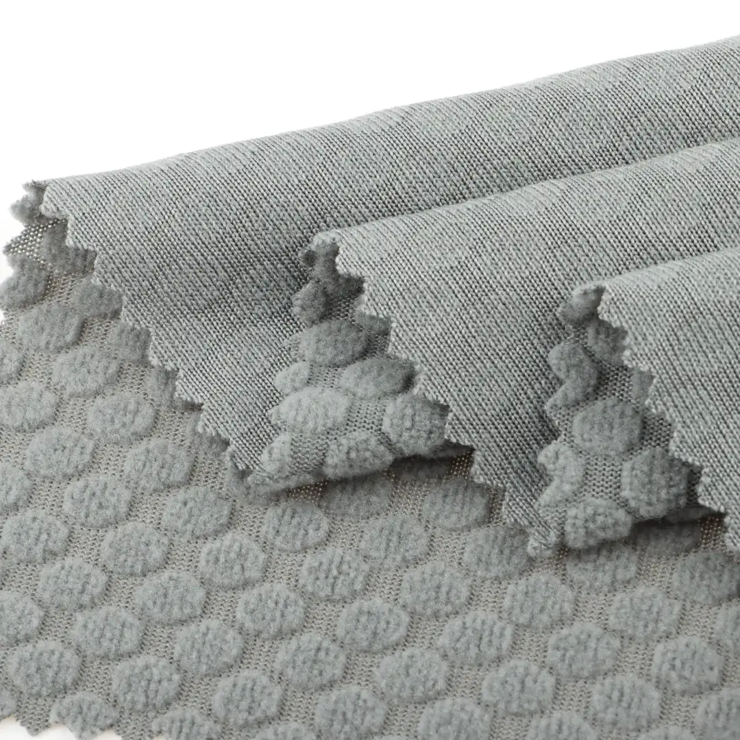 China Fabric for Jogger,Loungewear,Interlining Polar Fleece Knit Fabric Polyester Gray color buy from China wholesaler bulk order at wholesale price free worldwide shipping Alibaba