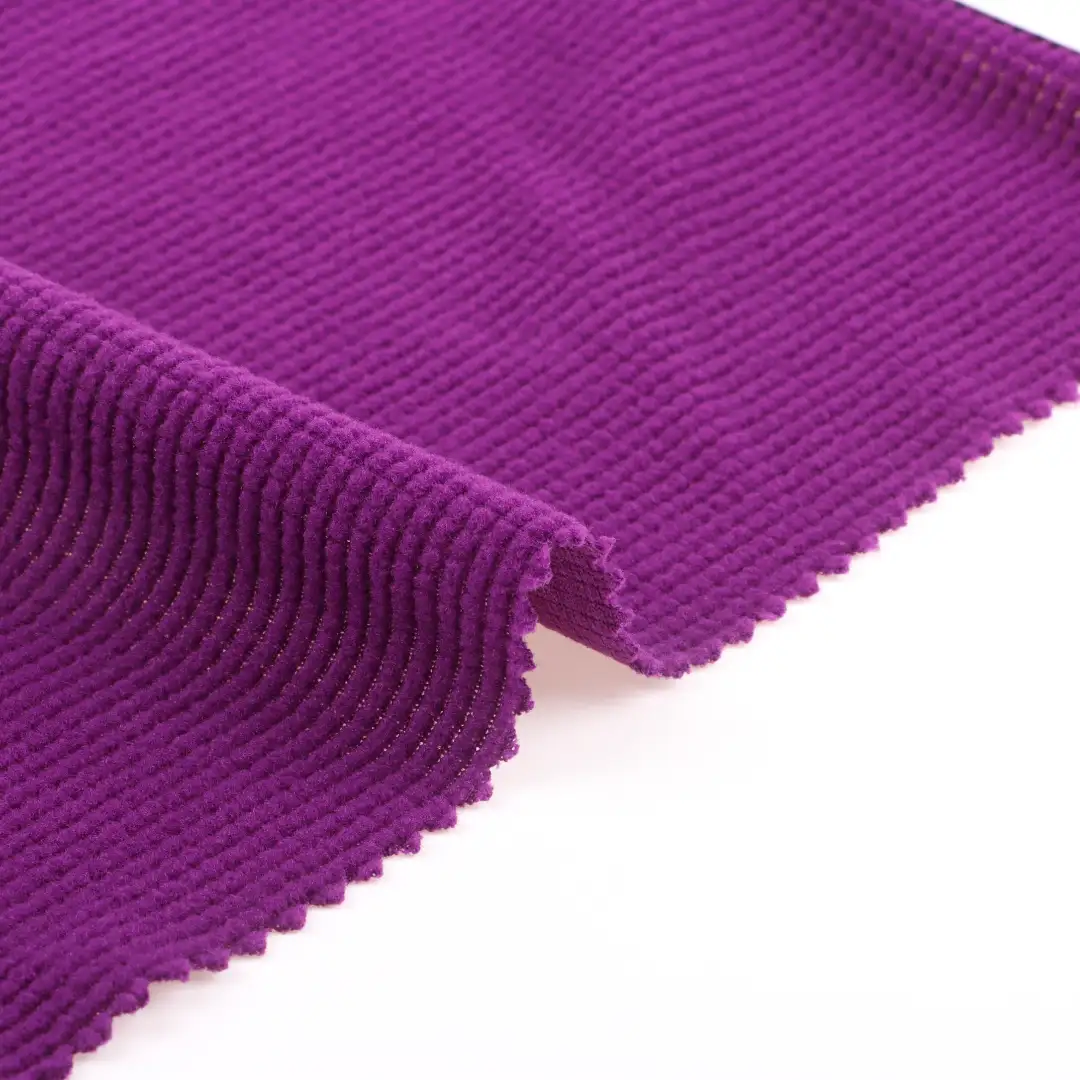 China Fabric for T-Shirt,Hoodie  ,Loungewear Polar Fleece Knit Fabric Polyester violet color buy from China wholesaler bulk order at wholesale price free worldwide shipping Alibaba