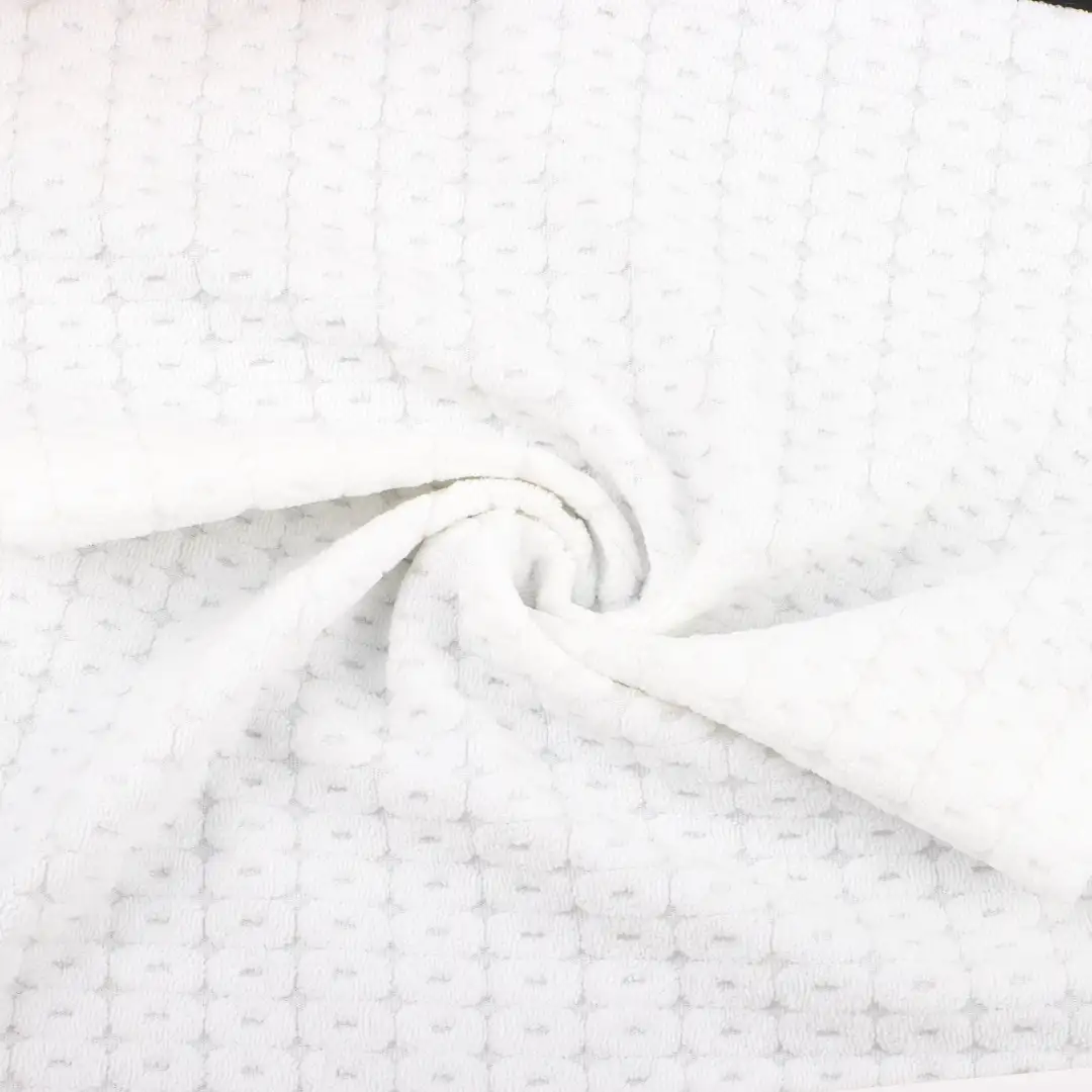 China Fabric for Crop Top,Jogger,Hoodie,Loungewear,Tracksuits Weft Jacquard Knit Fabric Polyester Spandex white color buy from China wholesaler bulk order at wholesale price free worldwide shipping Alibaba