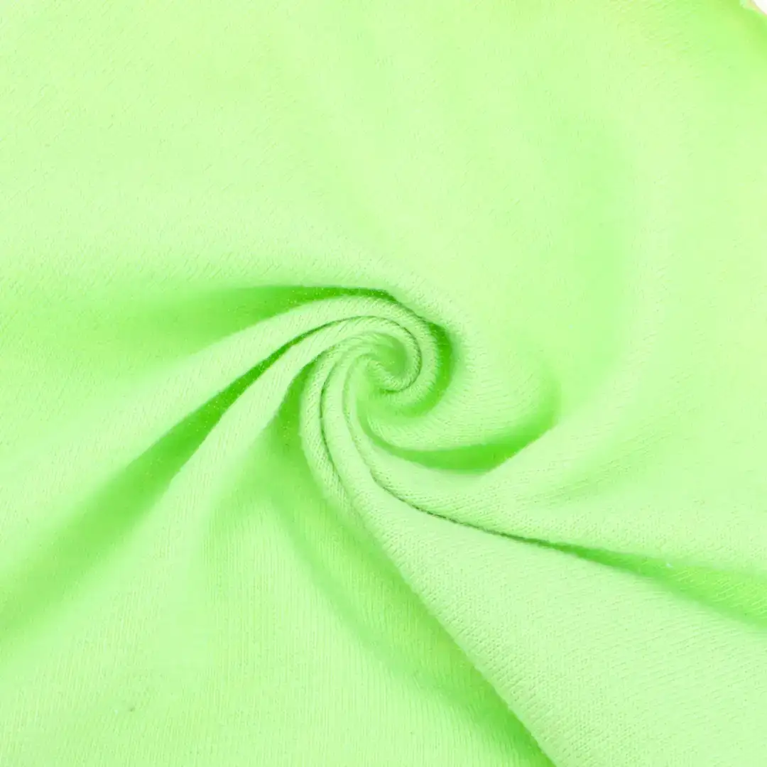 China Fabric for Tank Top,Shorts,Ladies Vest ,Men’s Vest ,T-shirt  Single Jersey Knit Fabric Cotton Polyester Spandex Green color buy from China wholesaler bulk order at wholesale price free worldwide shipping Alibaba