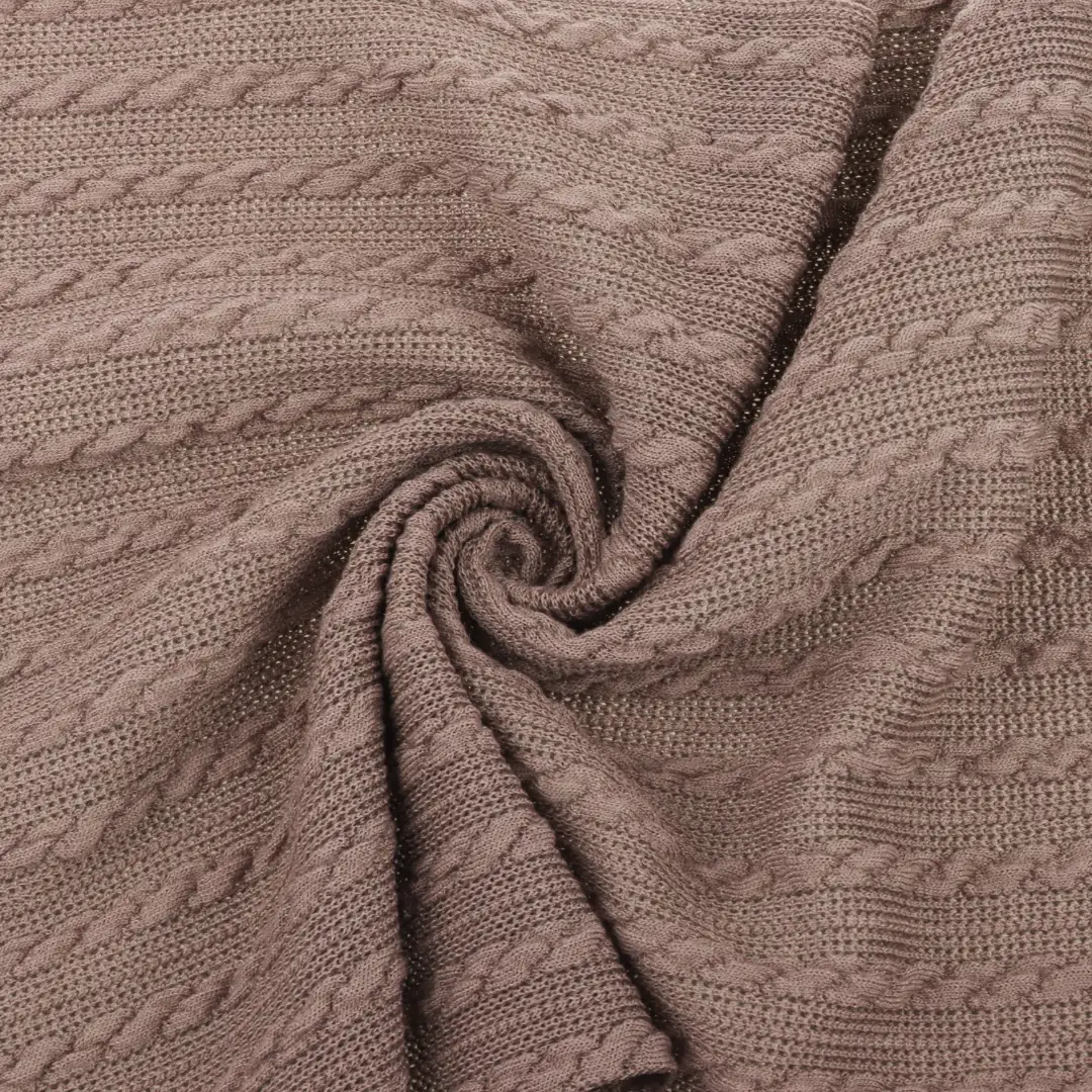 China Fabric for Polo Shirt,Crop Top,Hoodie,Open Cardigan ,Loungewear Weft Jacquard Knit Fabric Polyester Spandex Coffee color color buy from China wholesaler bulk order at wholesale price free worldwide shipping Alibaba