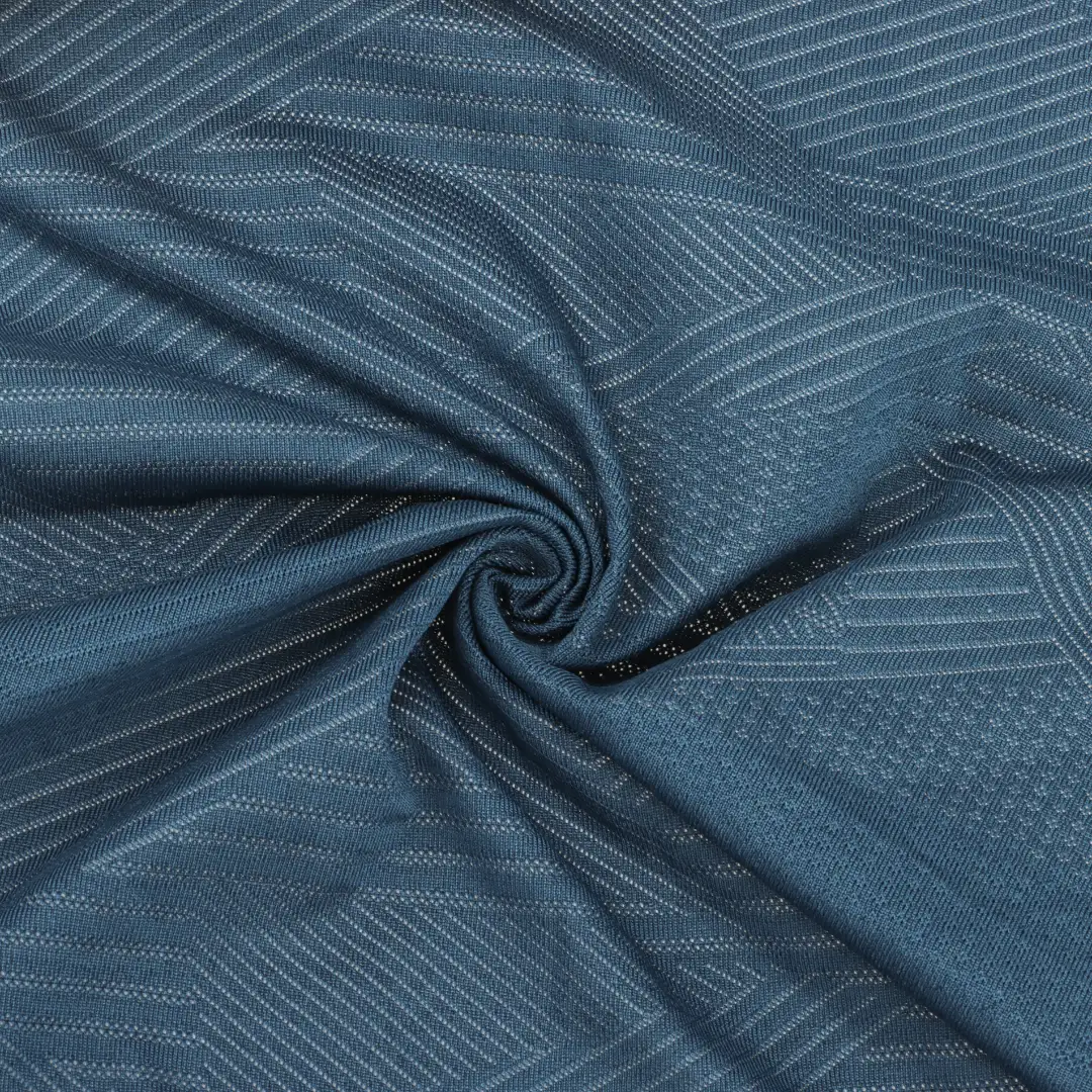China Fabric for T-Shirt,Polo Shirt,Polo T-shirt  Weft Jacquard Knit Fabric Polyester Spandex BLUE color buy from China wholesaler bulk order at wholesale price free worldwide shipping Alibaba