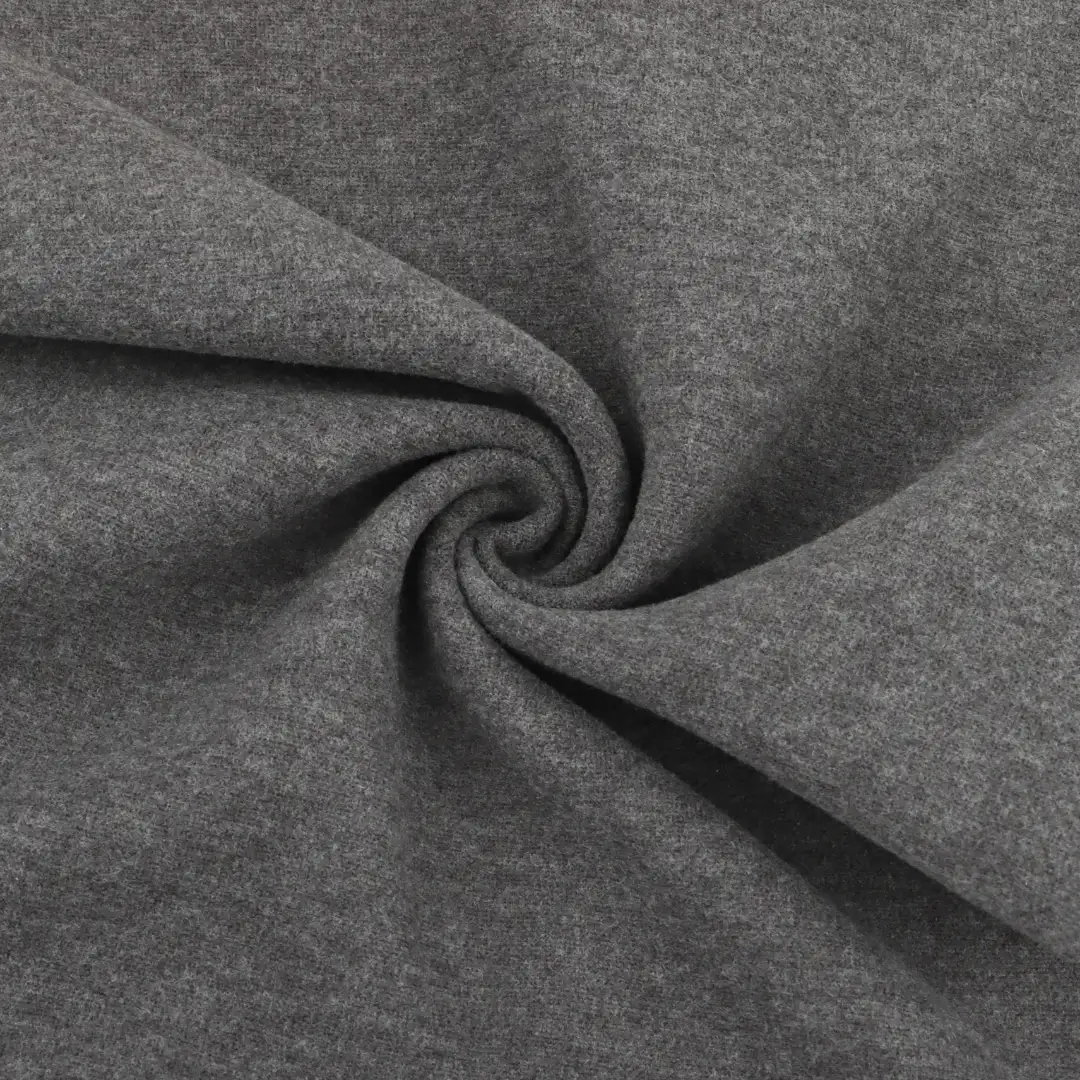 China Fabric for Jogger,Loungewear,Tracksuits Double-side fleece Knit Fabric Polyester Spandex Gray color buy from China wholesaler bulk order at wholesale price free worldwide shipping Alibaba