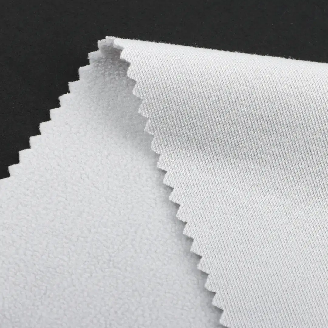 China Fabric for Pajamas,Loungewear Polar Fleece Knit Fabric Polyester light gray color buy from China wholesaler bulk order at wholesale price free worldwide shipping Alibaba