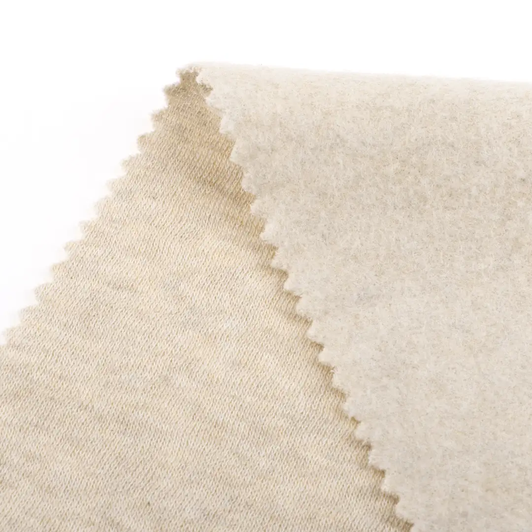 China Fabric for T-Shirt,Polo Shirt,Crop Top,Jogger,Loungewear French Terry Knit Fabric Cotton Polyester oat color color buy from China wholesaler bulk order at wholesale price free worldwide shipping Alibaba
