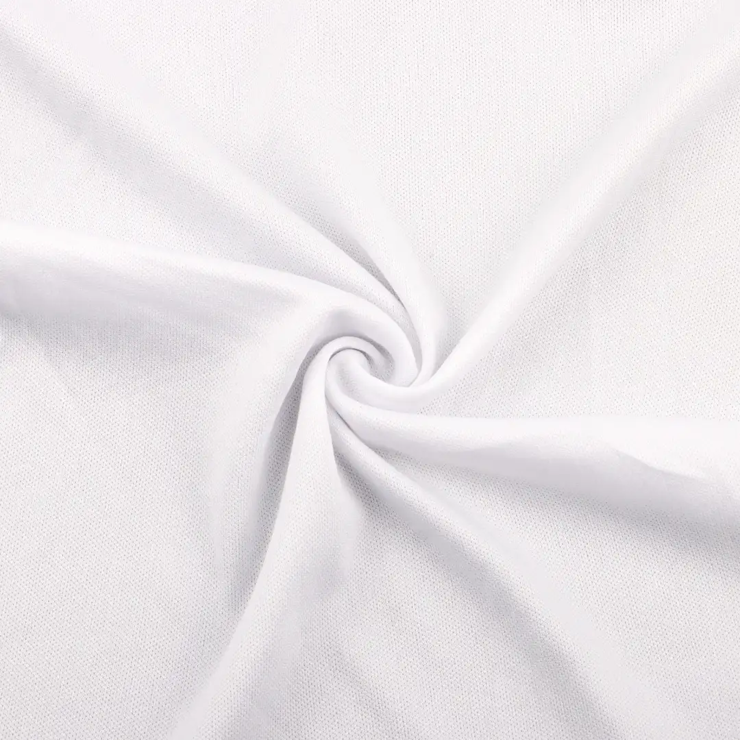 China Fabric for T-Shirt,Polo Shirt,Tank Top,Crop Top Single Jersey Knit Fabric Polyester Viscose Spandex white color buy from China wholesaler bulk order at wholesale price free worldwide shipping Alibaba