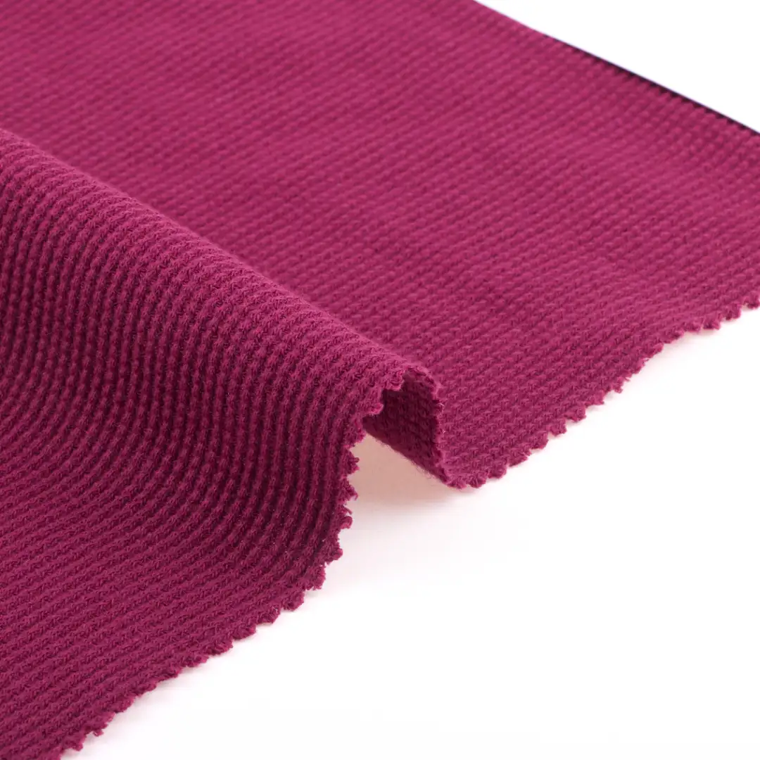 China Fabric for T-Shirt,Polo Shirt,Crop Top,Jogger Waffle Knit Fabric Polyester Spandex Red color buy from China wholesaler bulk order at wholesale price free worldwide shipping Alibaba
