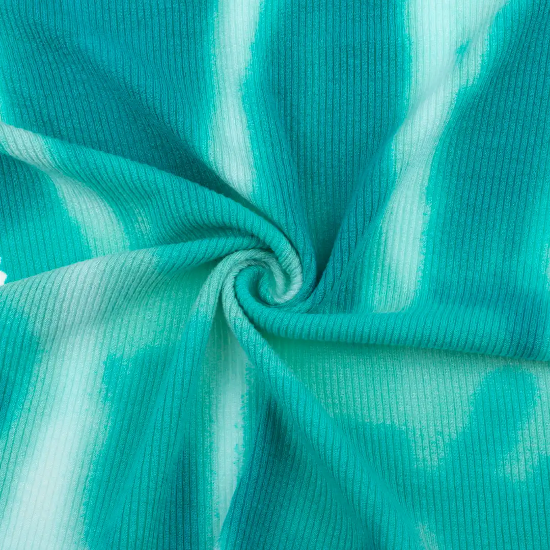 China Fabric for T-Shirt,Polo Shirt,Crop Top Rib Knit Fabric Viscose Spandex emerald green color buy from China wholesaler bulk order at wholesale price free worldwide shipping Alibaba