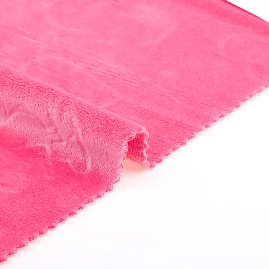 China Fabric for Pajamas,Loungewear Super Soft Velour Knit Fabric Polyester Spandex pink color buy from China wholesaler bulk order at wholesale price free worldwide shipping Alibaba