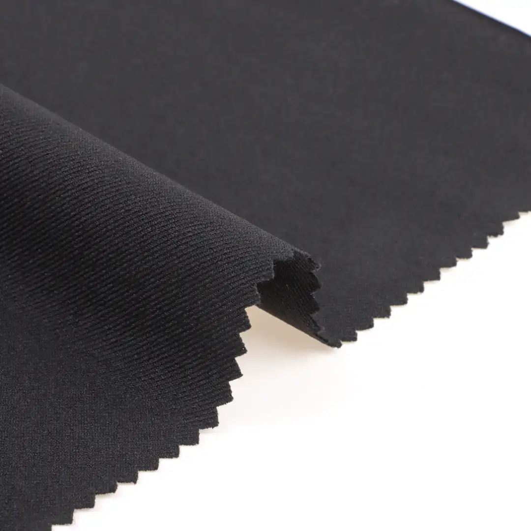 China Fabric for Pants,Blazer High Stretch Yarn Fabric Synthetic Woven Fabric Polyester BLACK color buy from China wholesaler bulk order at wholesale price free worldwide shipping Alibaba